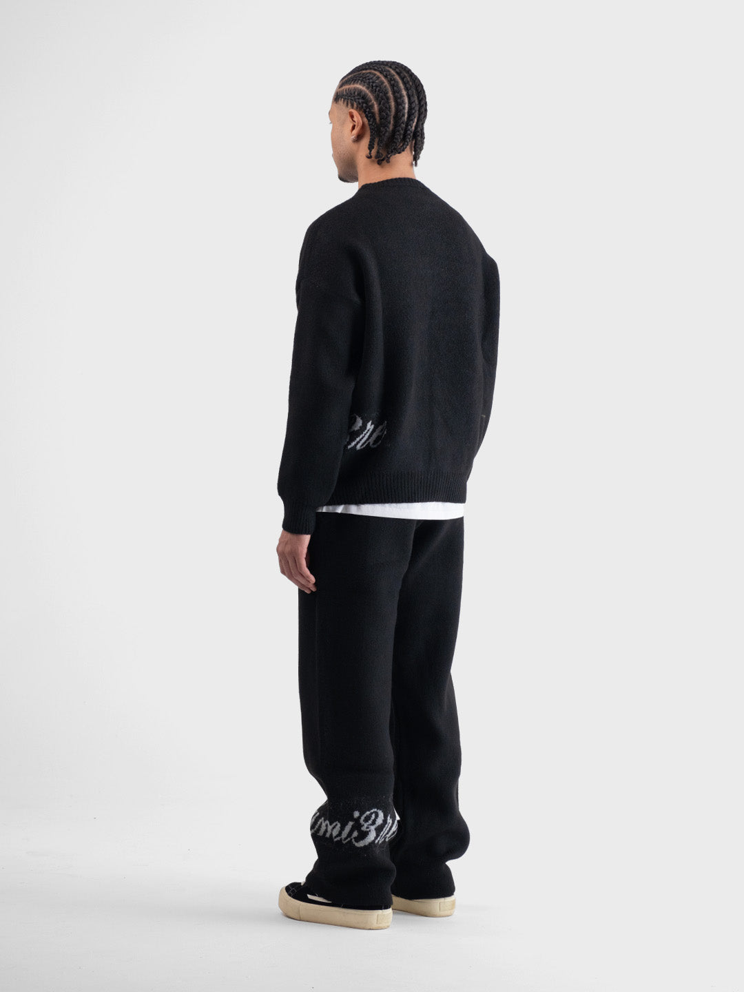 Lumi3re knitted crewneck sweater black - Reloadstore