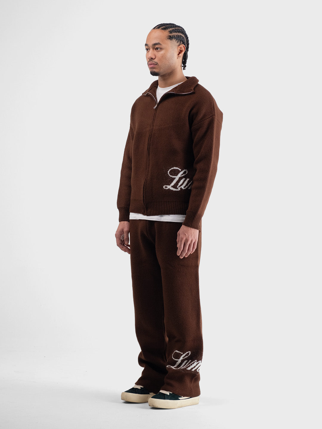 Lumi3re knitted pants brown - Reloadstore