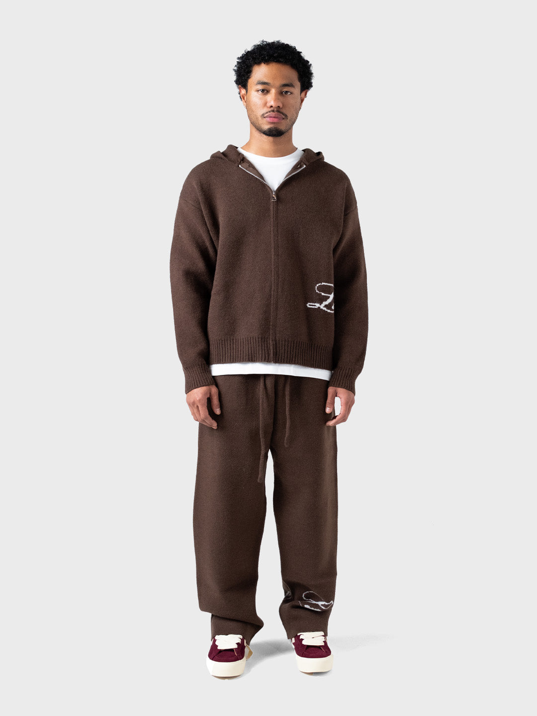 full outfit voorkant met Lumi3re knitted pants