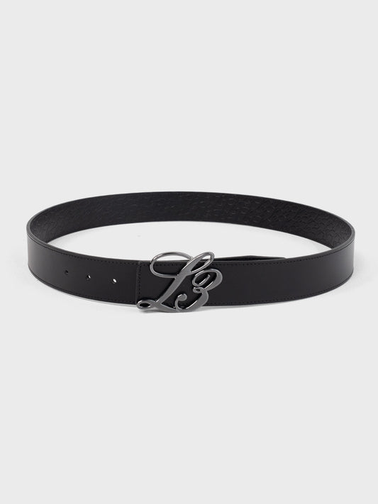 Lumi3re L3 Monogram Reversible Belt | Black