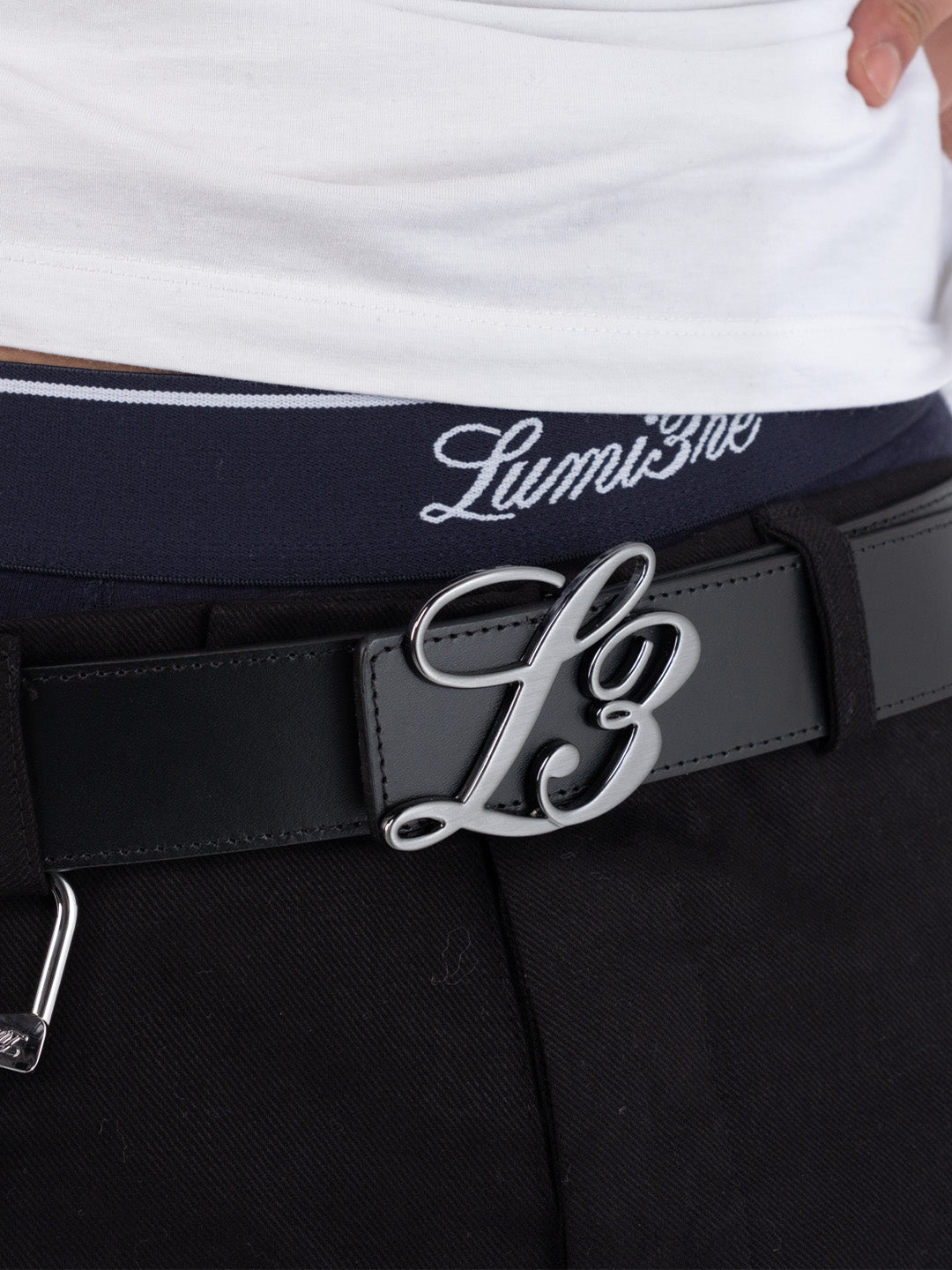 Lumi3re L3 Monogram Reversible Belt | Black