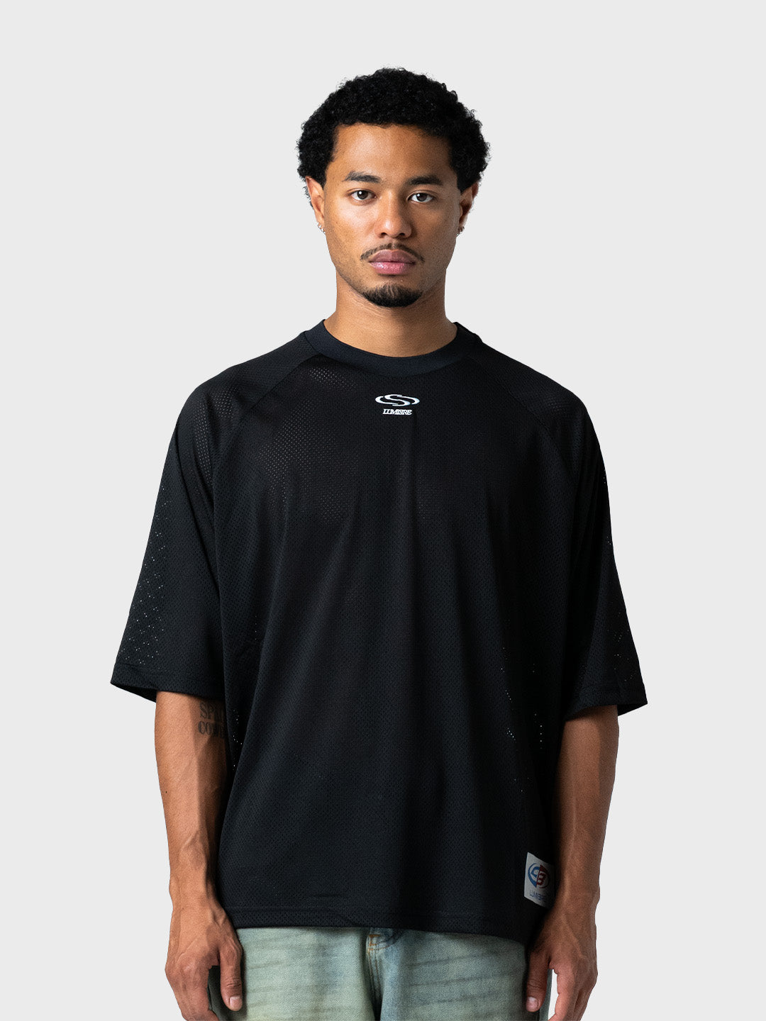 Lumi3re Mesh Wave 33 T-Shirt Black voorkant
