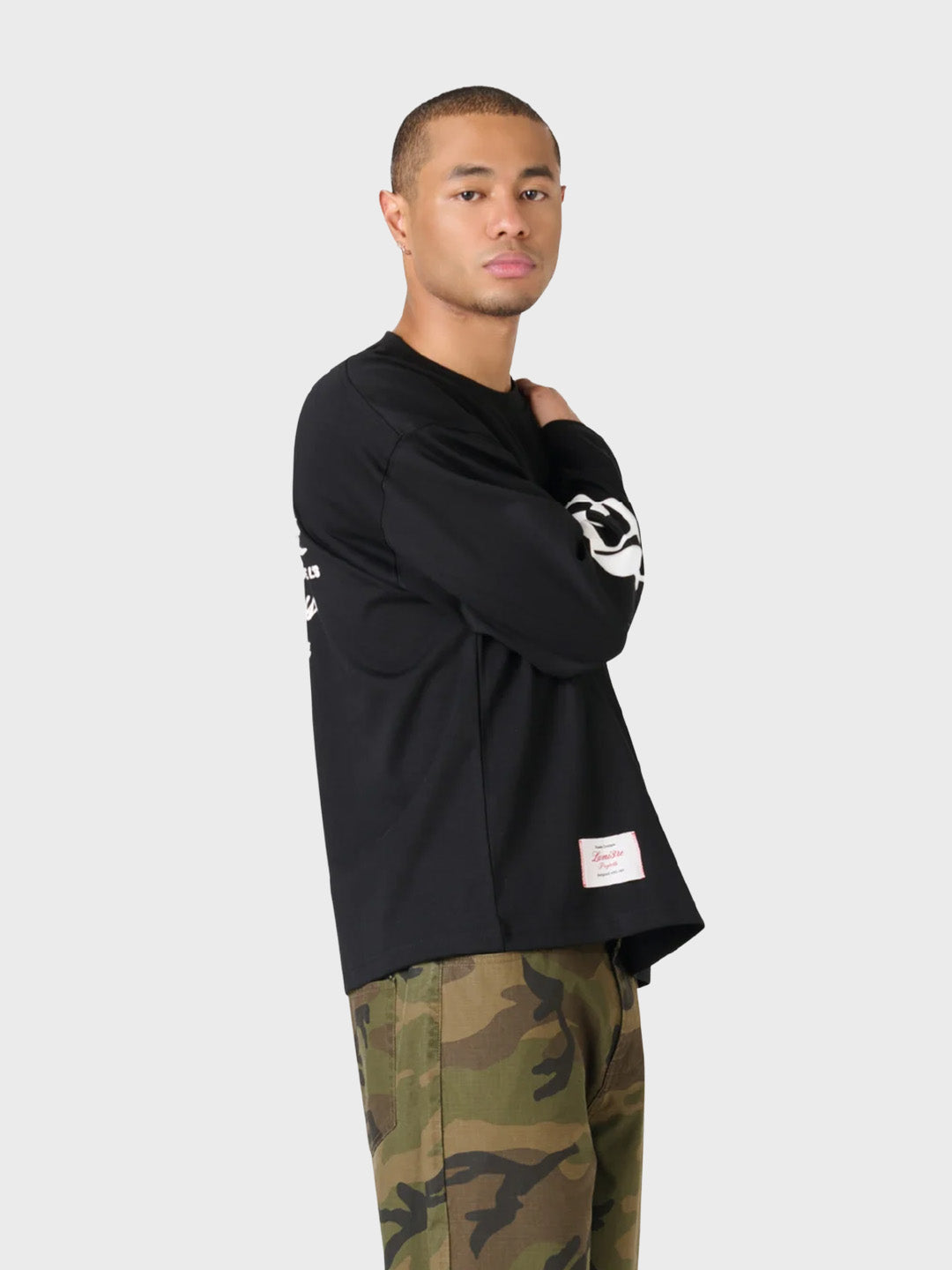 Lumi3re Millionaire Longsleeve Black - zijkant