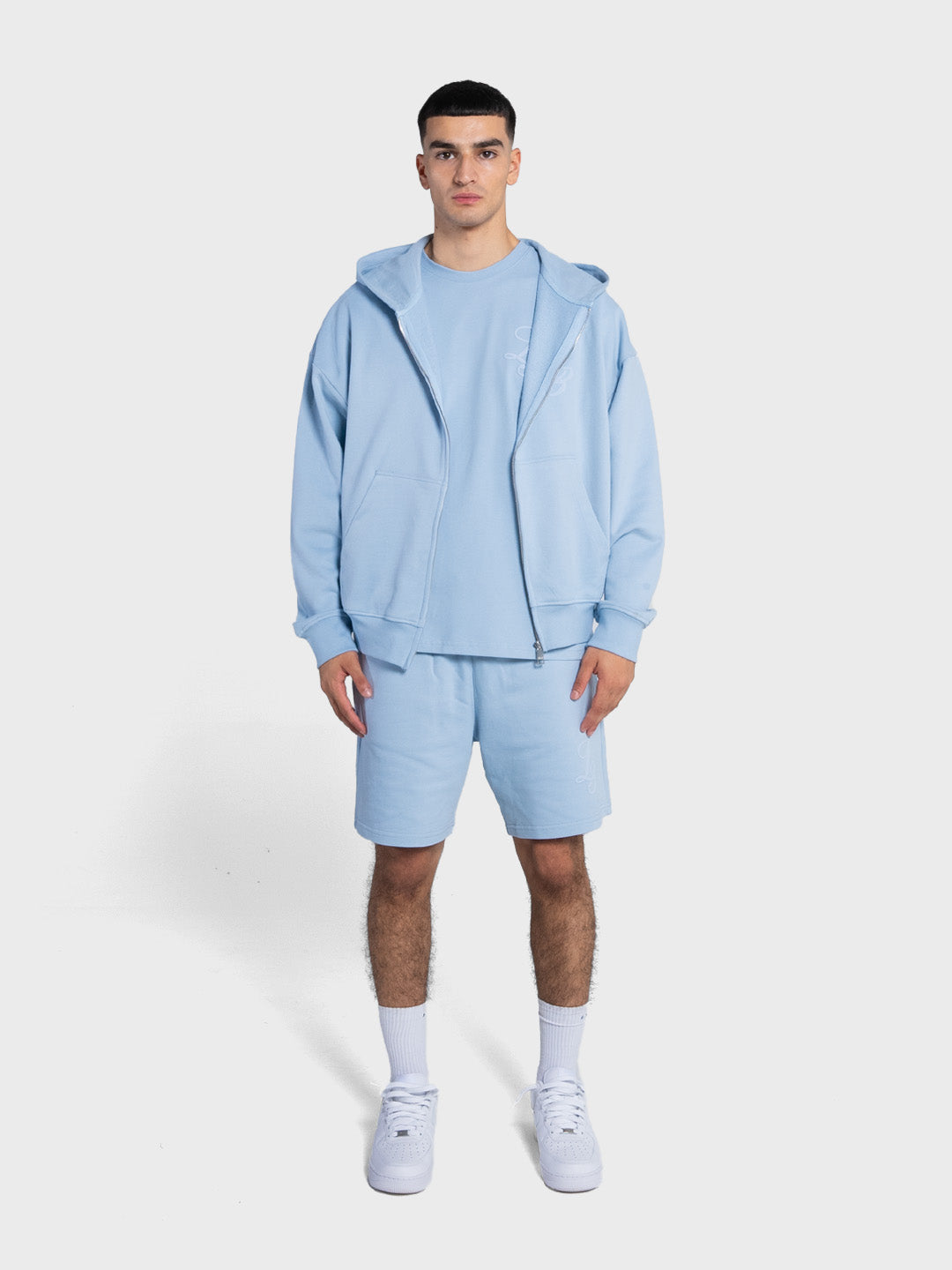 Lumi3re Puff L3 Zip Hoodie | Baby Blue