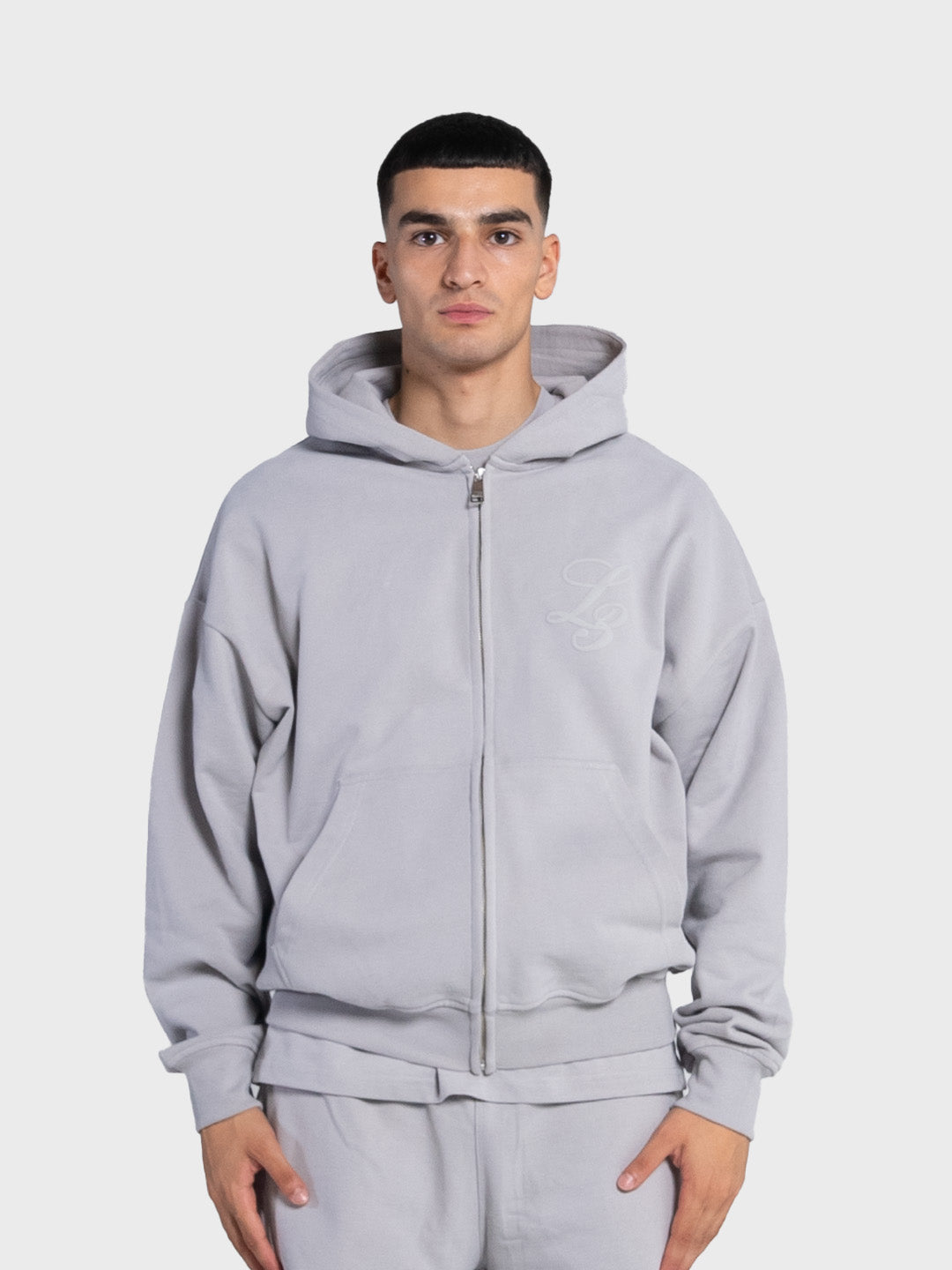 Lumi3re Puff L3 Zip Hoodie | Greyish