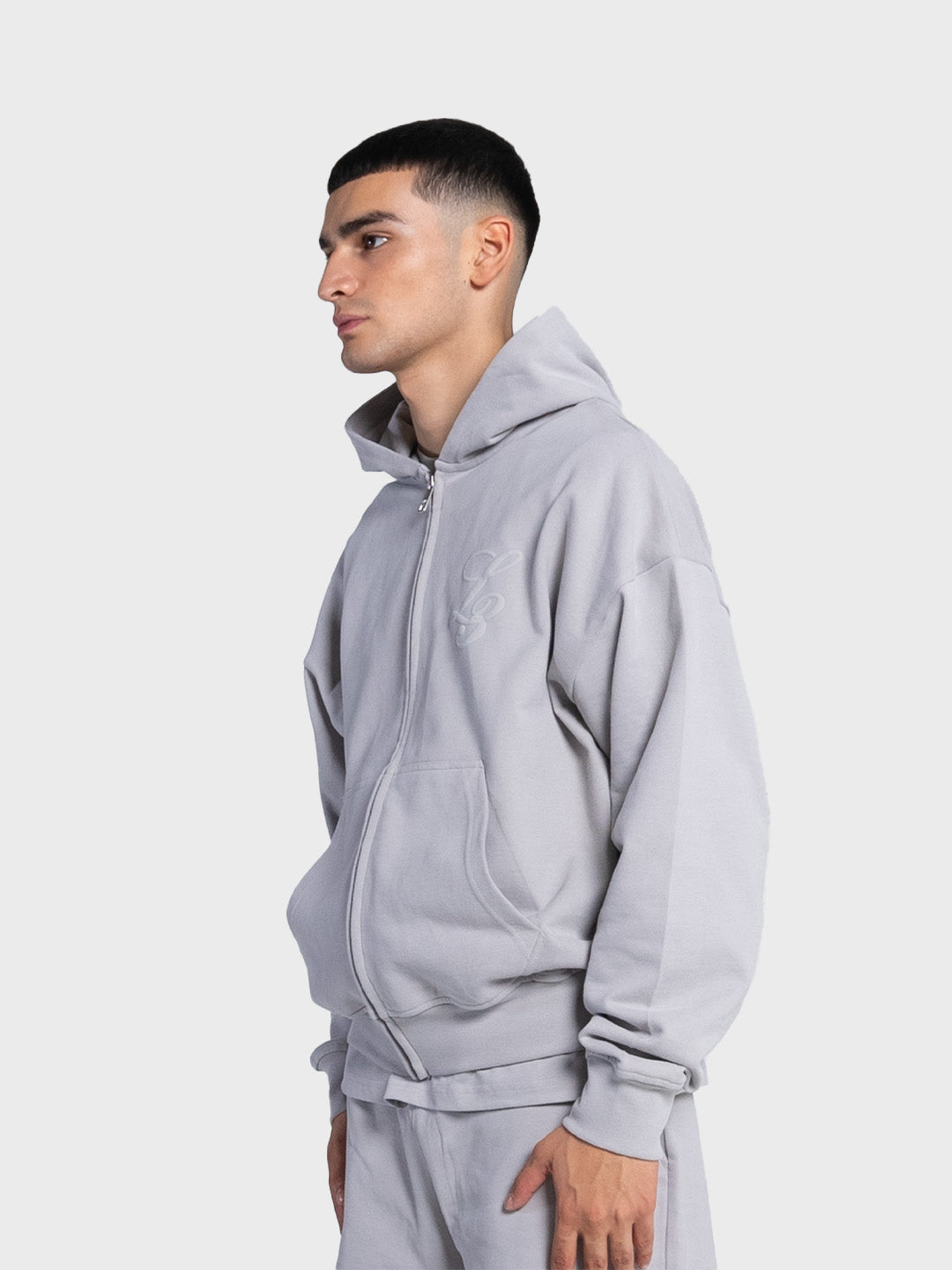 Lumi3re Puff L3 Zip Hoodie | Greyish