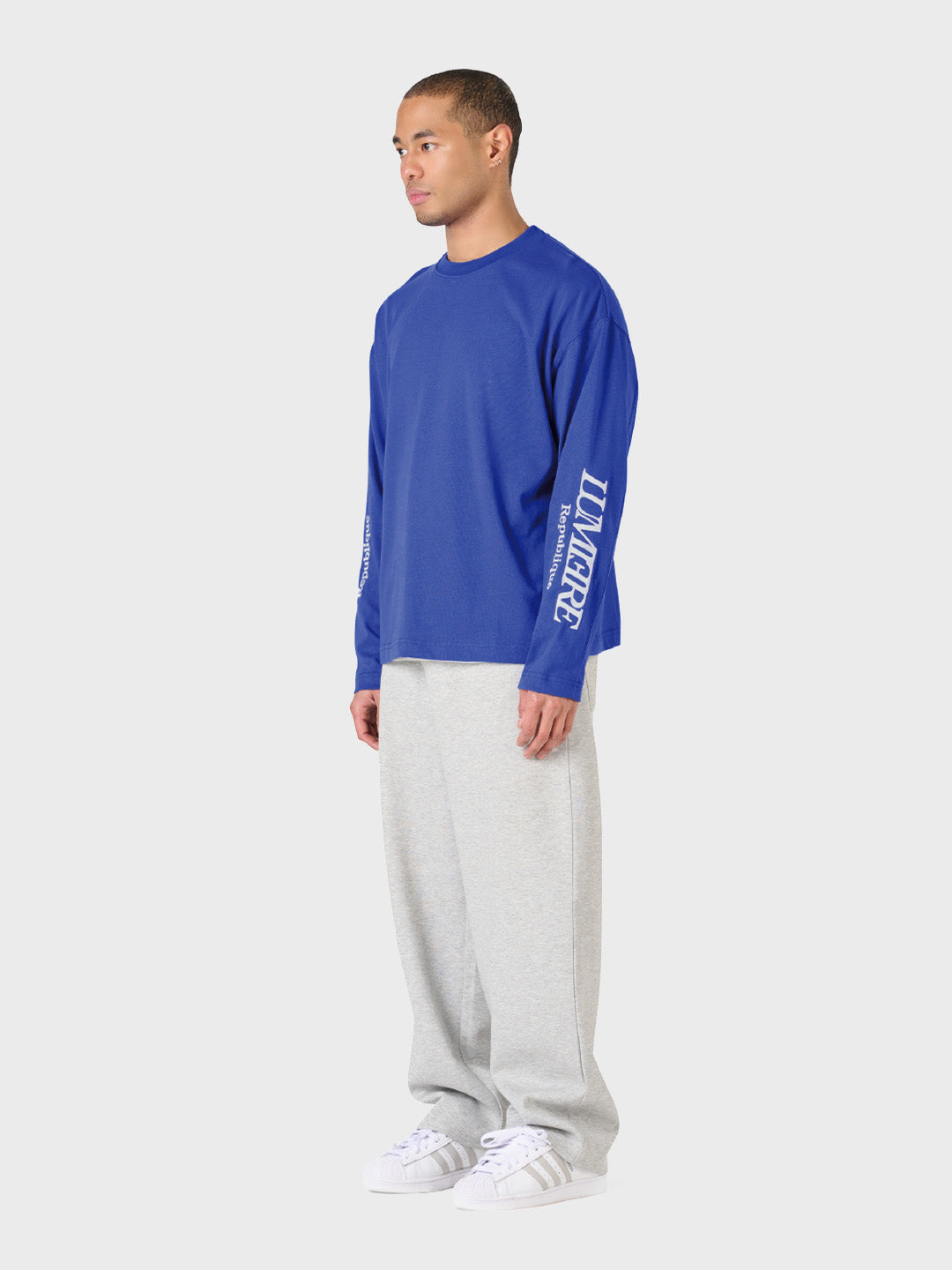 Lumi3re Republique Longsleeve Blue - zijkant