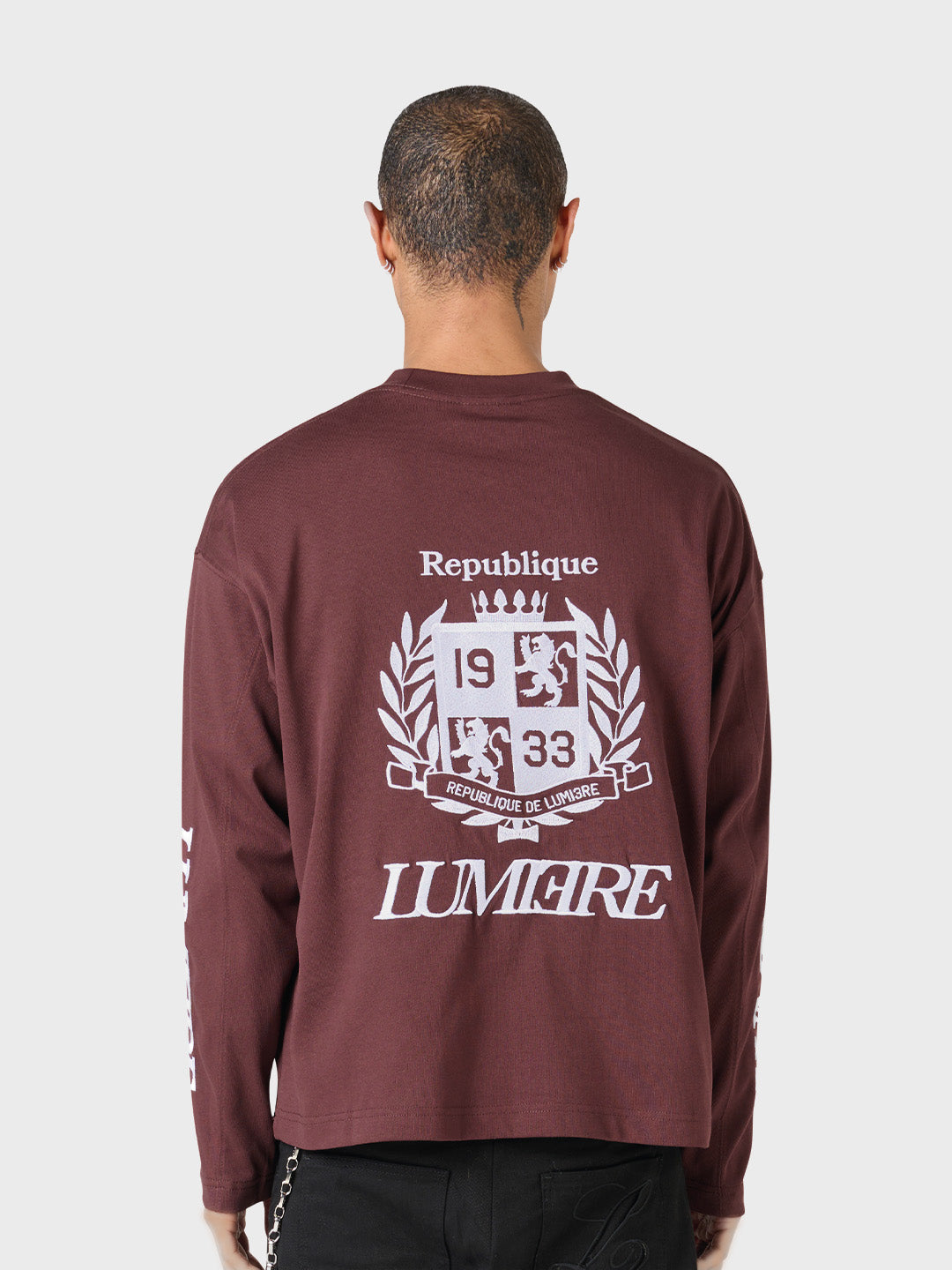 Lumi3re Republique Longsleeve Brown - achterkant