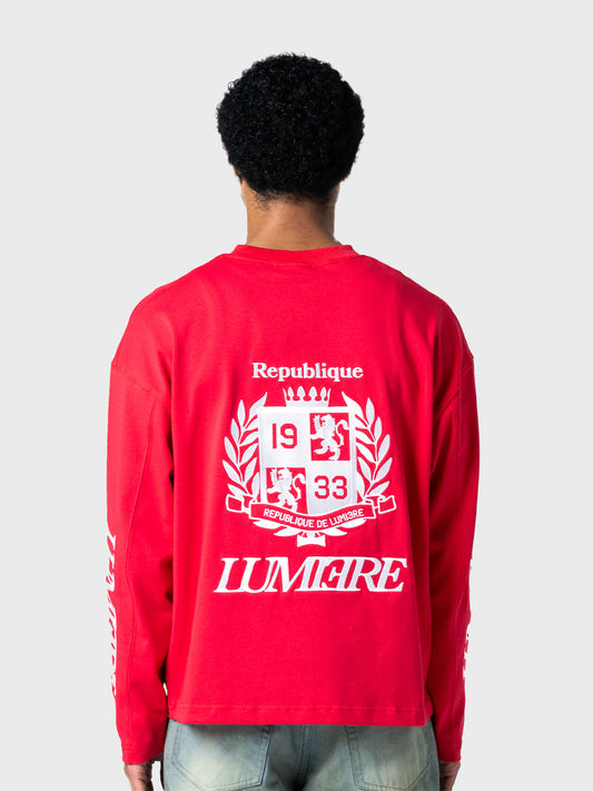 Lumi3re Republique Longsleeve T-Shirt | Red