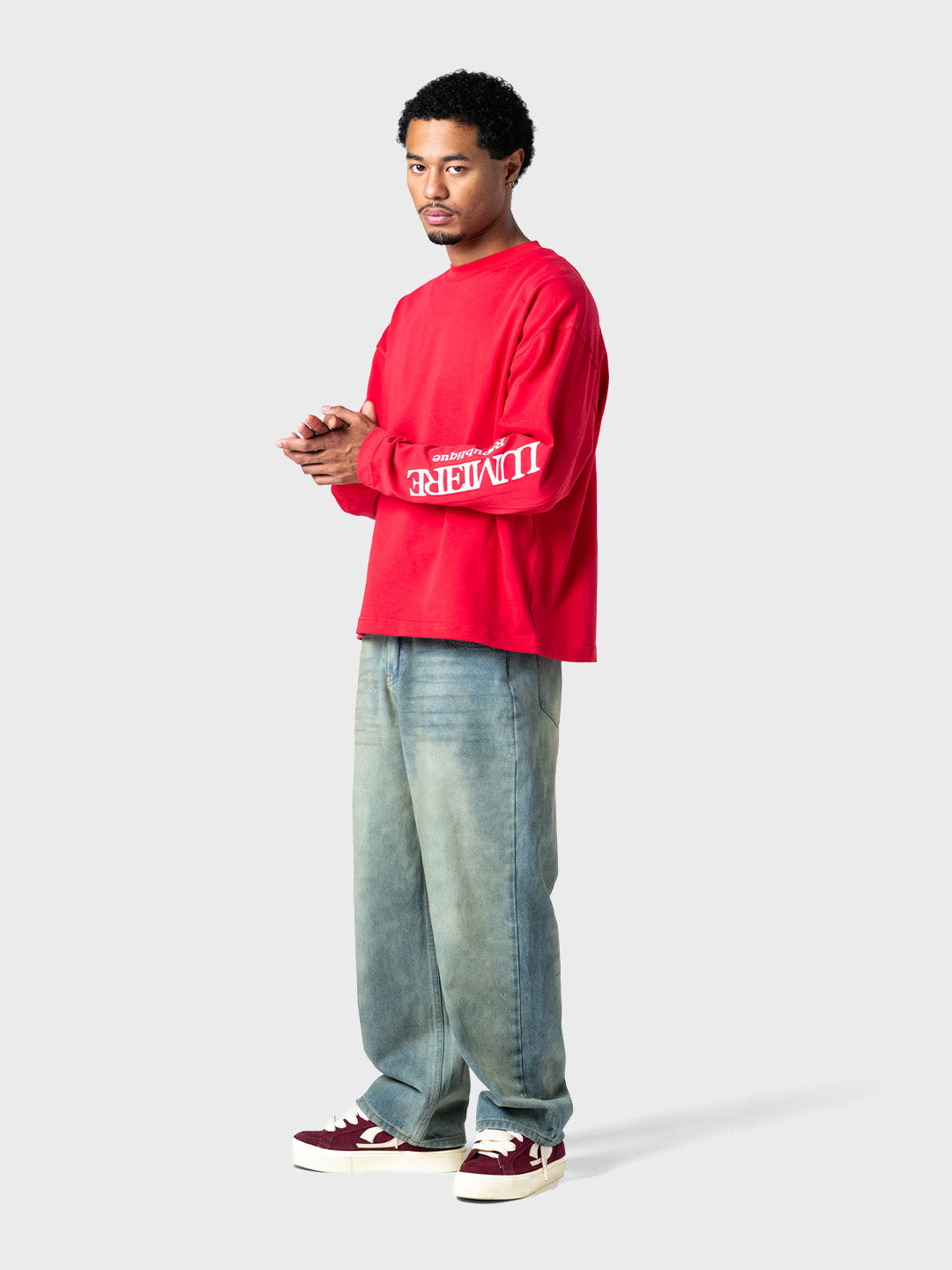 Lumi3re Republique Longsleeve T-Shirt | Red