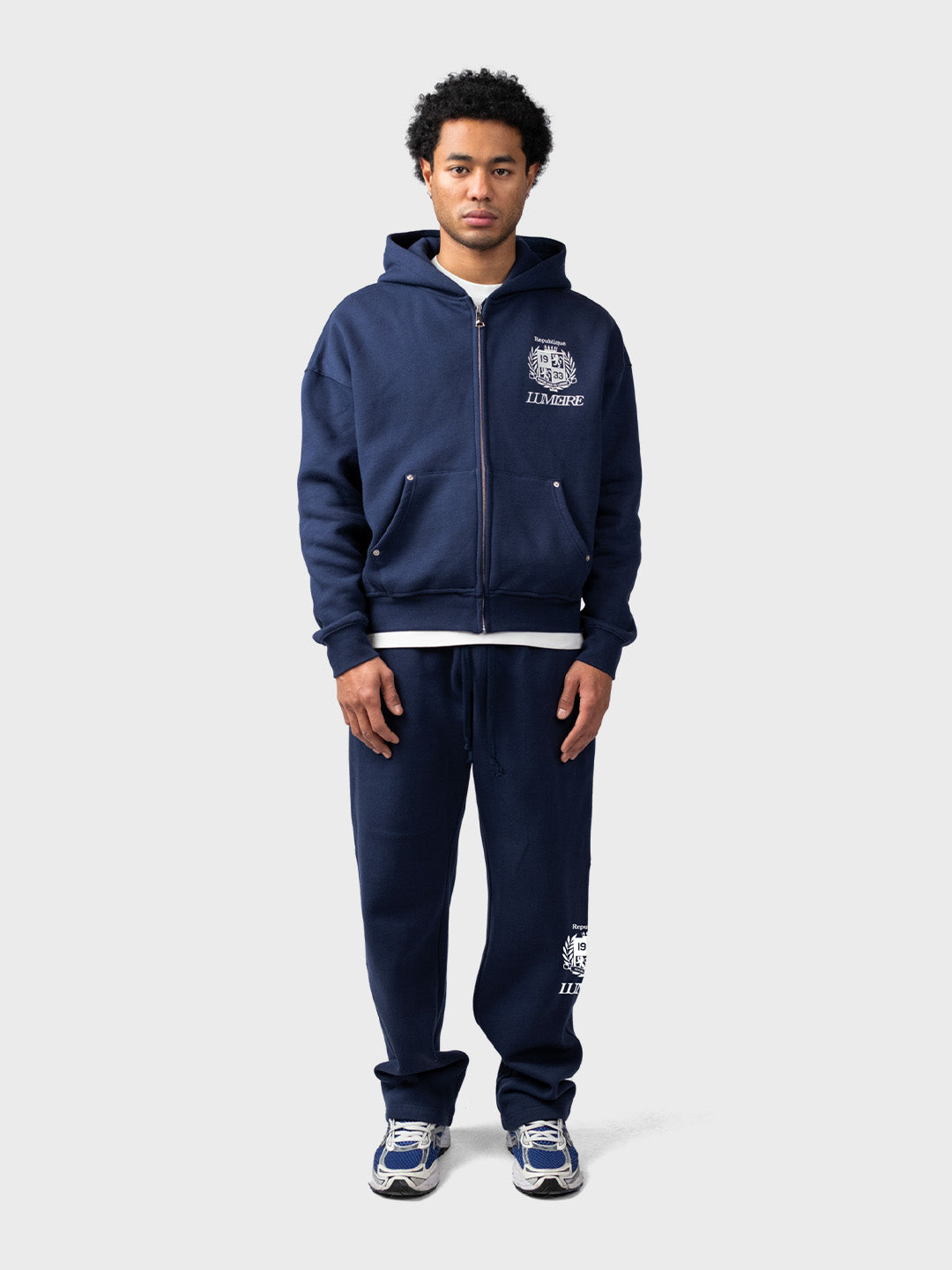 Lumi3re Republique Zipper Tracksuit Navy – voorkant