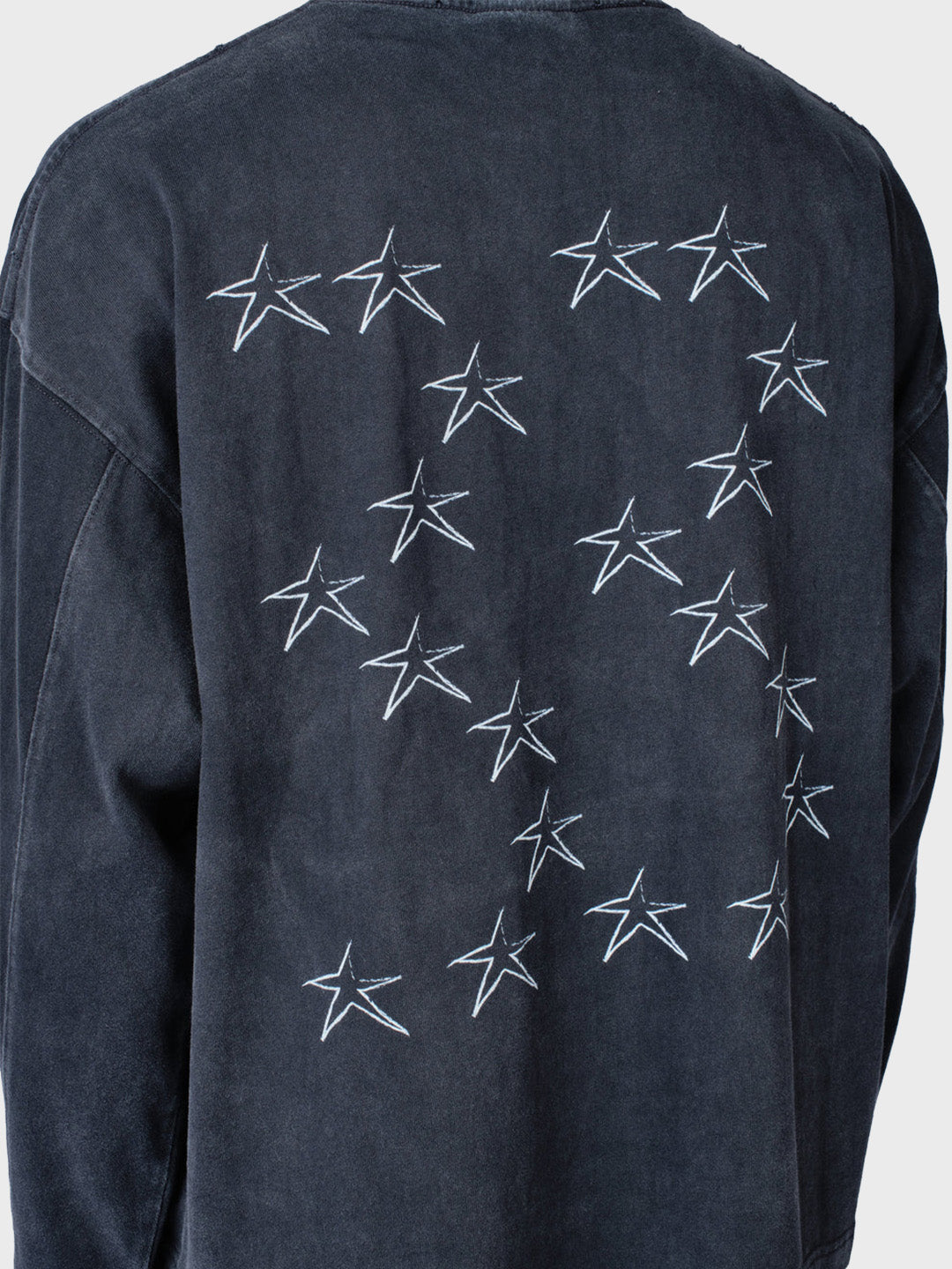 Lumi3re Script Logo Longsleeve Washed Grey - close-up achterkant