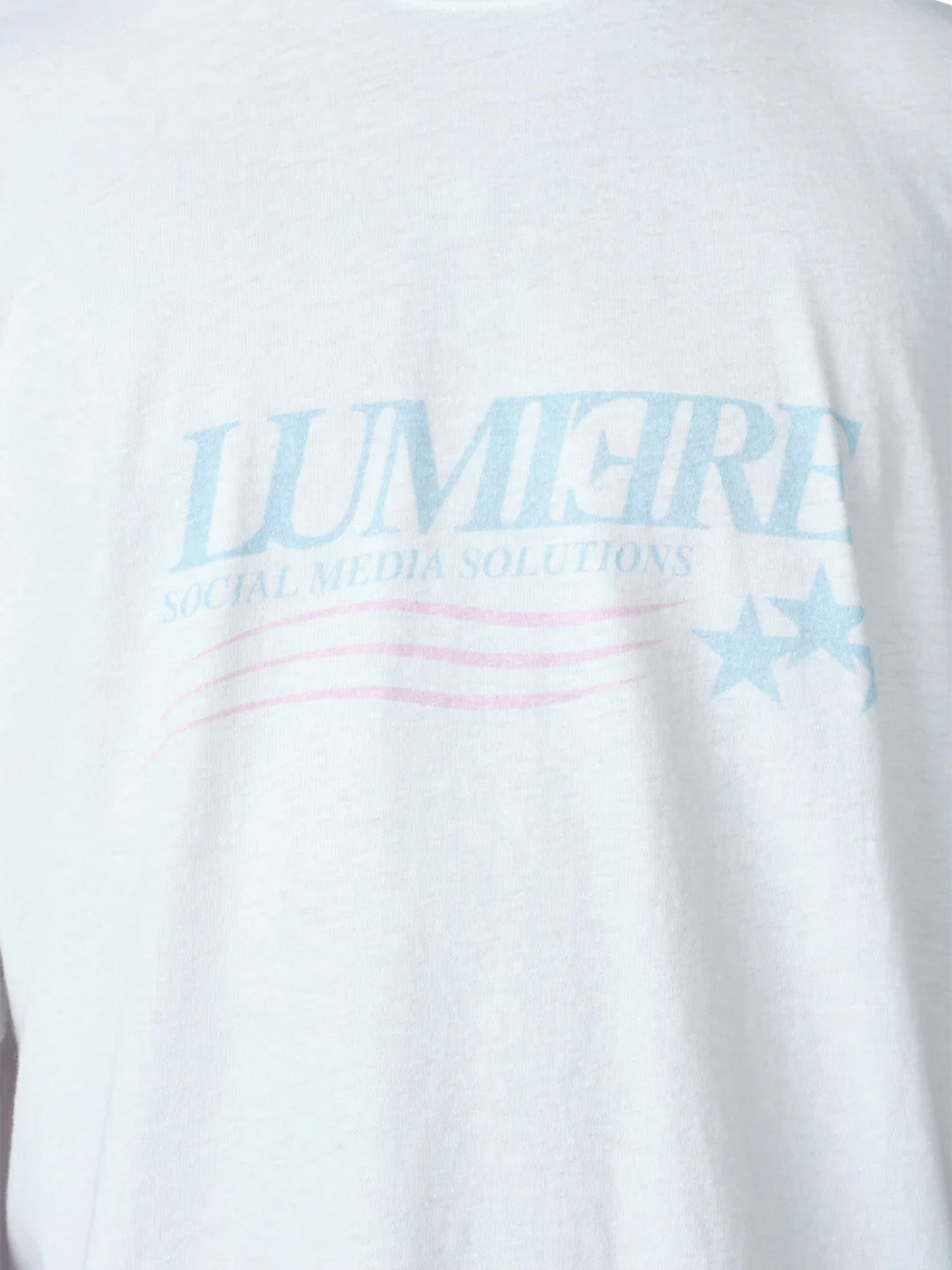 Lumi3re Solutions T-Shirt White - close-up voorkant