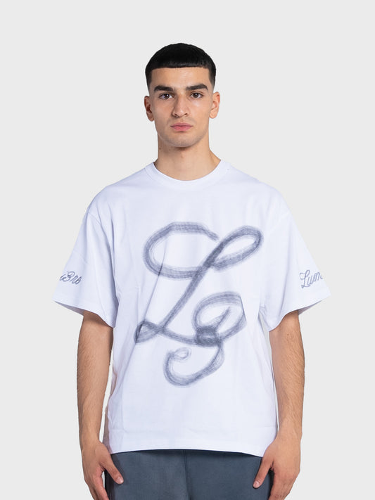 Lumi3re Spray L3 Logo T-Shirt | White