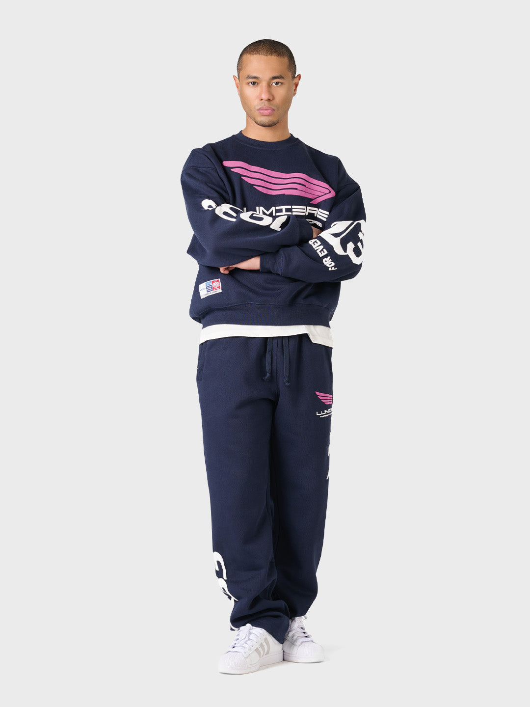Lumi3re Tyres Tracksuit Navy - voorkant