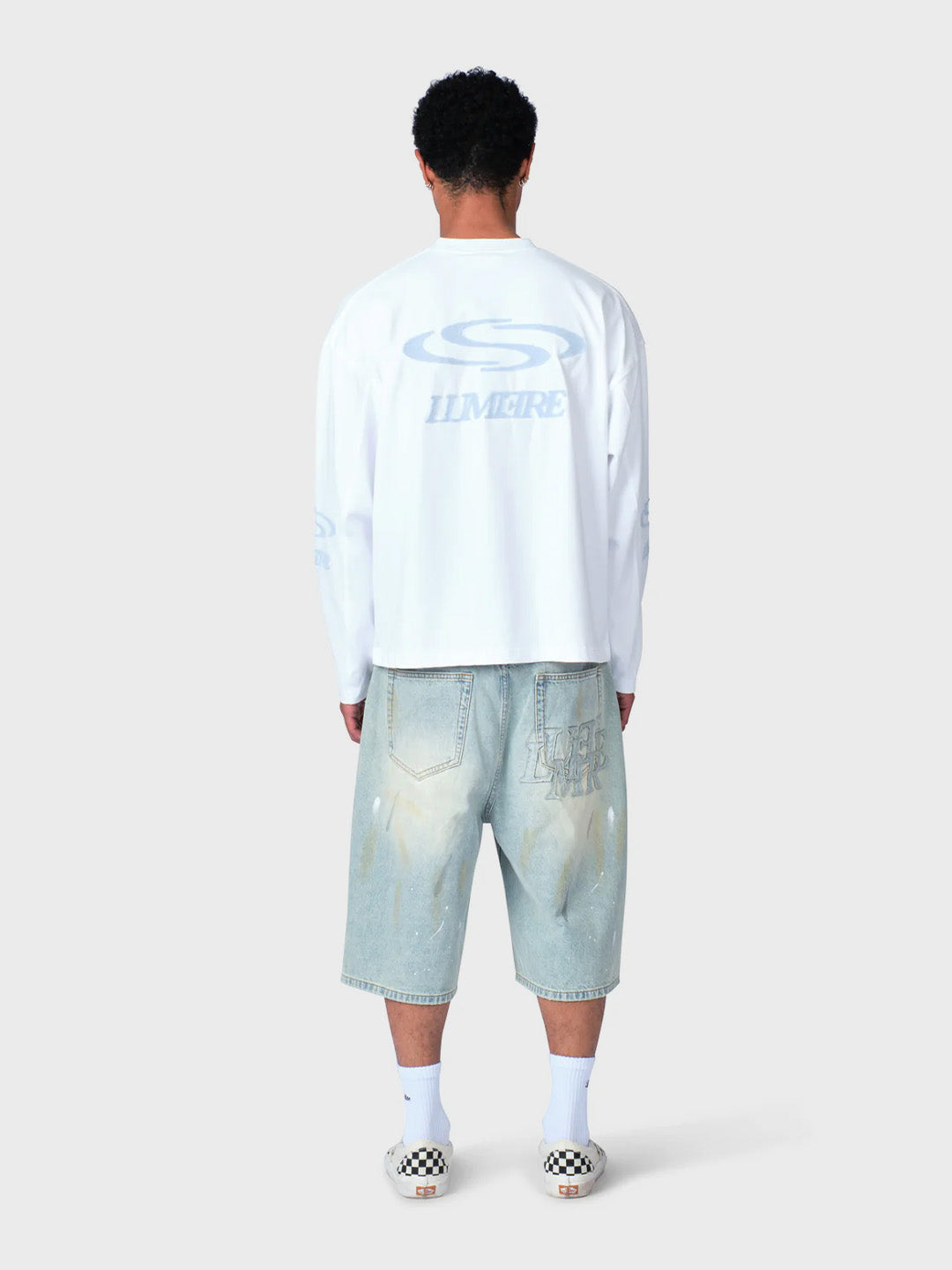Lumi3re Wave Logo Longsleeve White - achterkant