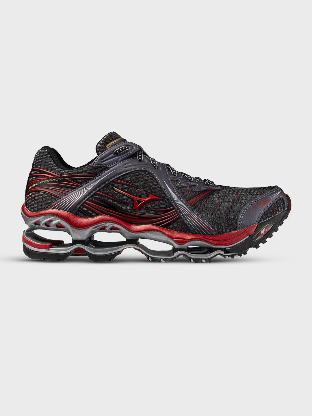Mizuno Wave Prophecy 1 Sneakers Chinese Red - D1GA2651 - zijkant