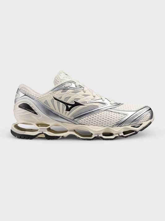 Mizuno Wave Prophecy LS Sneakers Pristine/Silver - zijkant