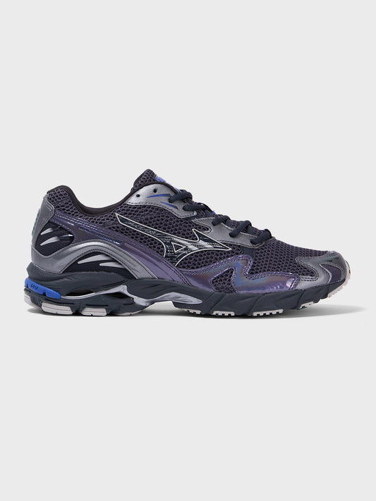 Mizuno Wave Rider 10 sneakers in Odyssey Grey — zijaanzicht