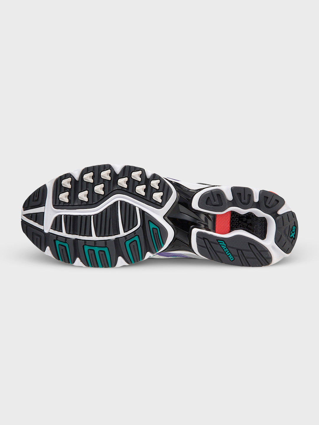 Mizuno Wave Rider 10 Sneakers Silver Teal Blue - zool