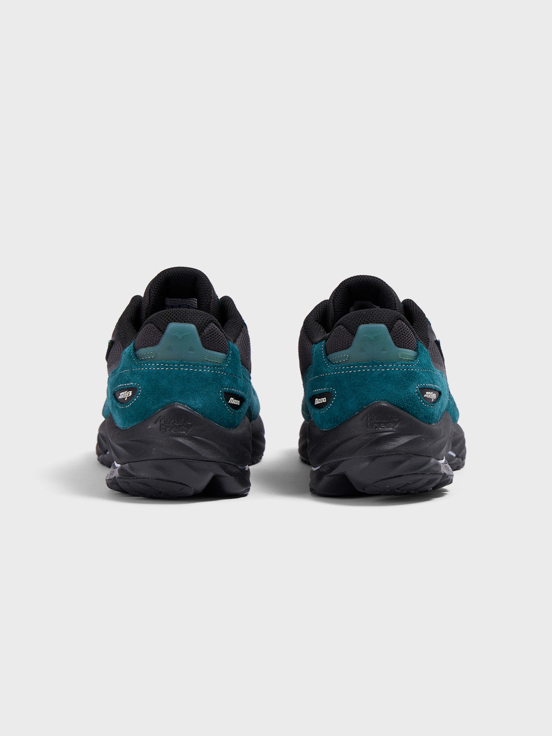 Mizuno Wave Rider Beta Sneakers Black Deep Teal – achteraanzicht