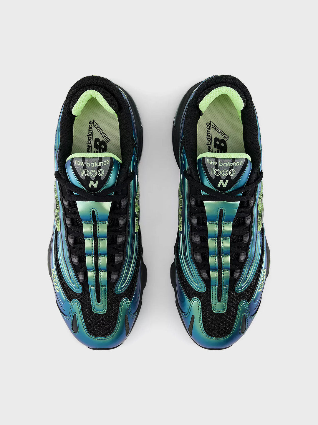 New Balance 1000 Sneakers Faded Black/Afterglow - bovenkant