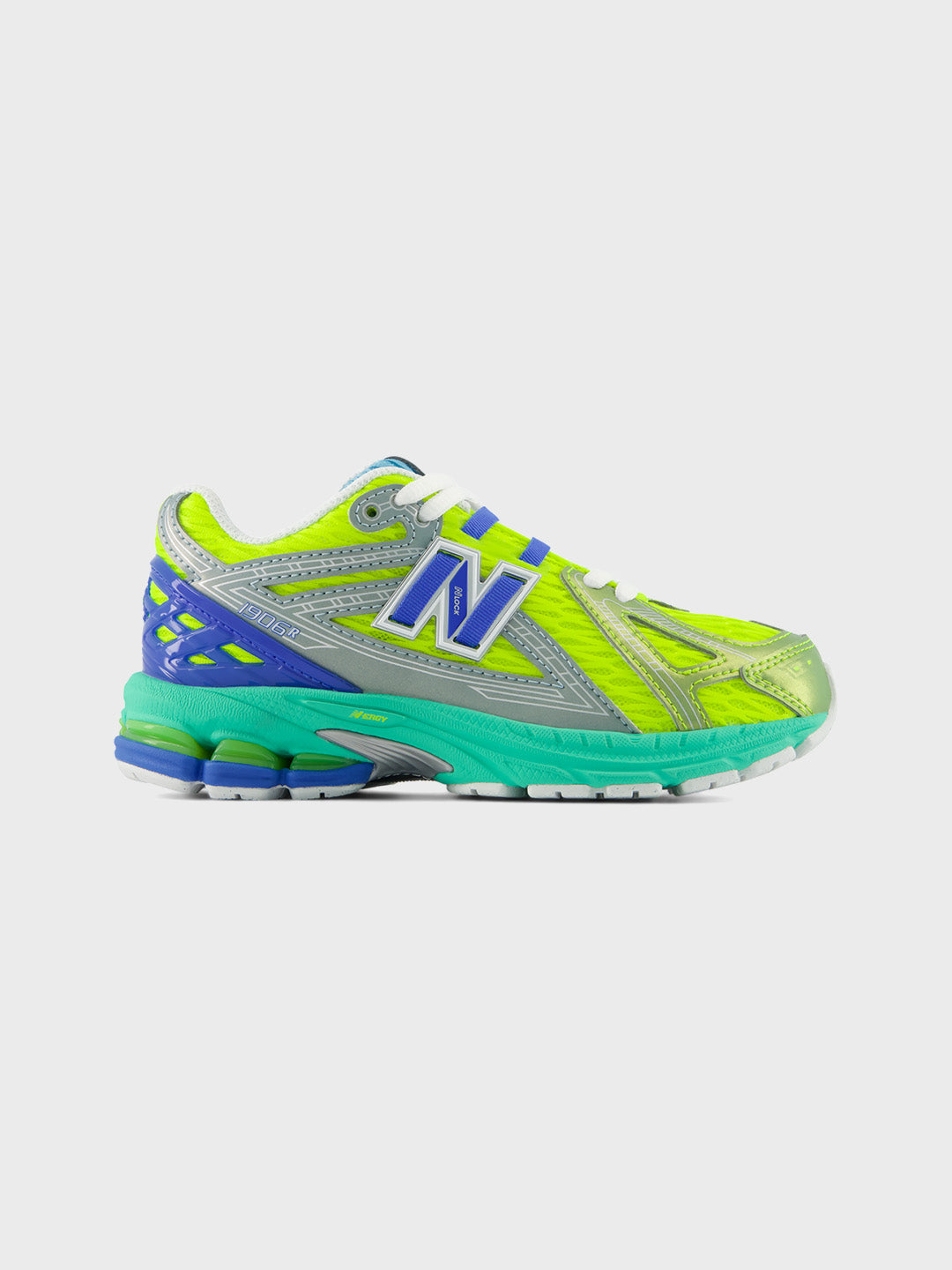 New Balance 1906 (PS) Kinderschoenen Alkaline Green/Blue Bird - zijkant