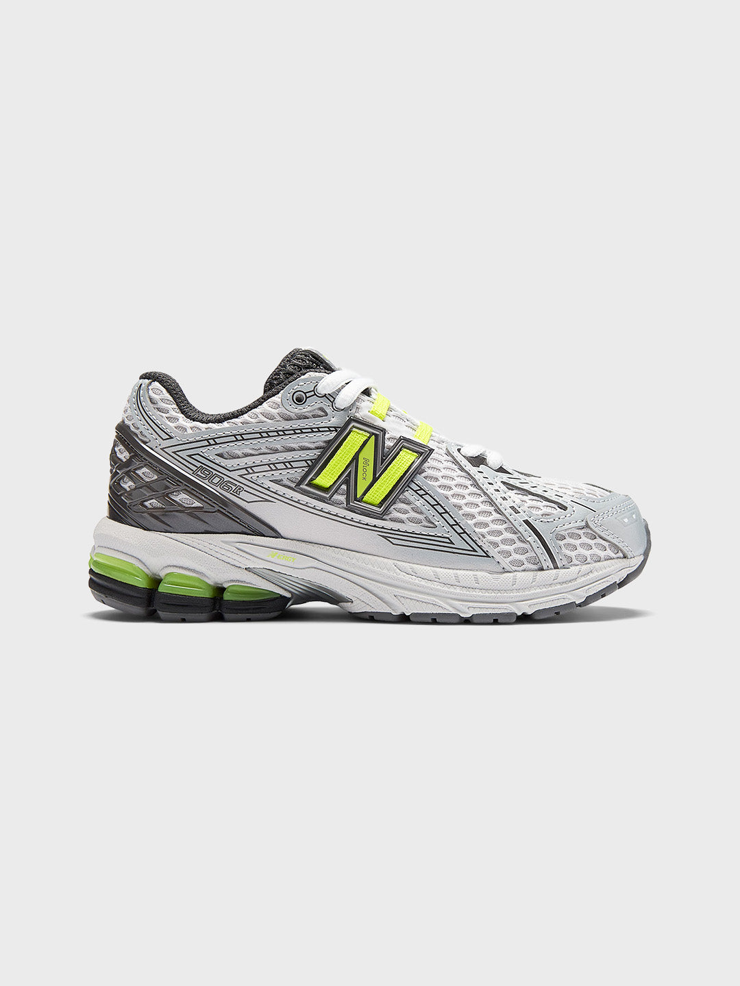 New Balance 1906 PS Light Silver Alkaline Green kinderschoenen - zijkant