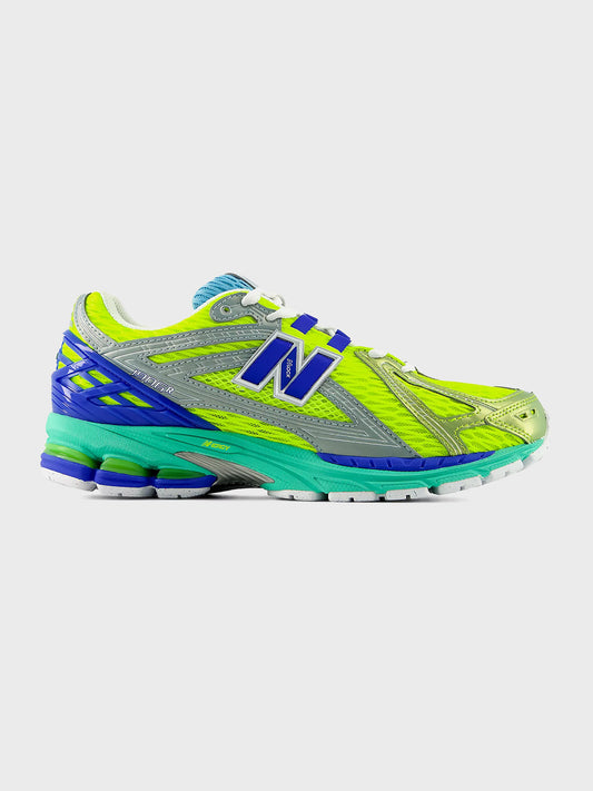 New Balance 1906 Sneakers Alkaline Green/Blue Bird - zijkant