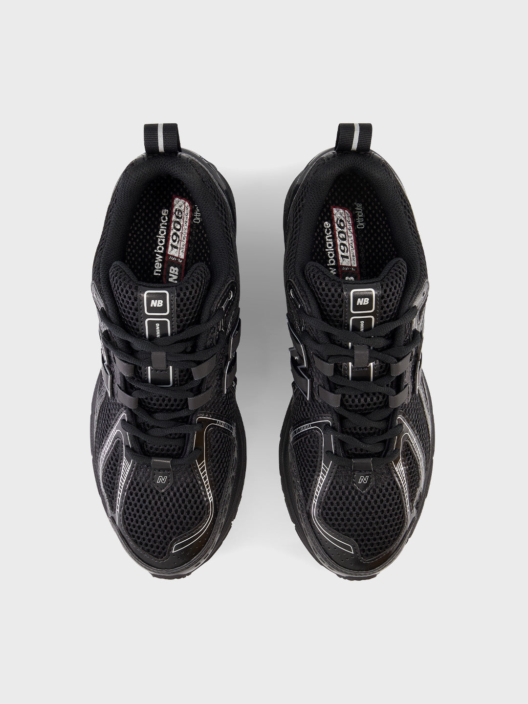 New Balance 1906 Sneakers Black Silver Metallic – bovenzijde