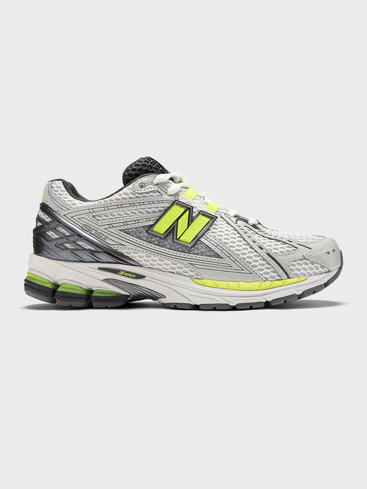 New Balance 1906 Sneakers Silver Metallic/Alkaline Green - zijkant