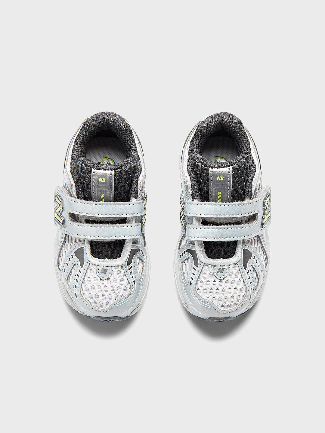 New Balance 1906 kinderschoenen Light Silver Alkaline Green - bovenzijde
