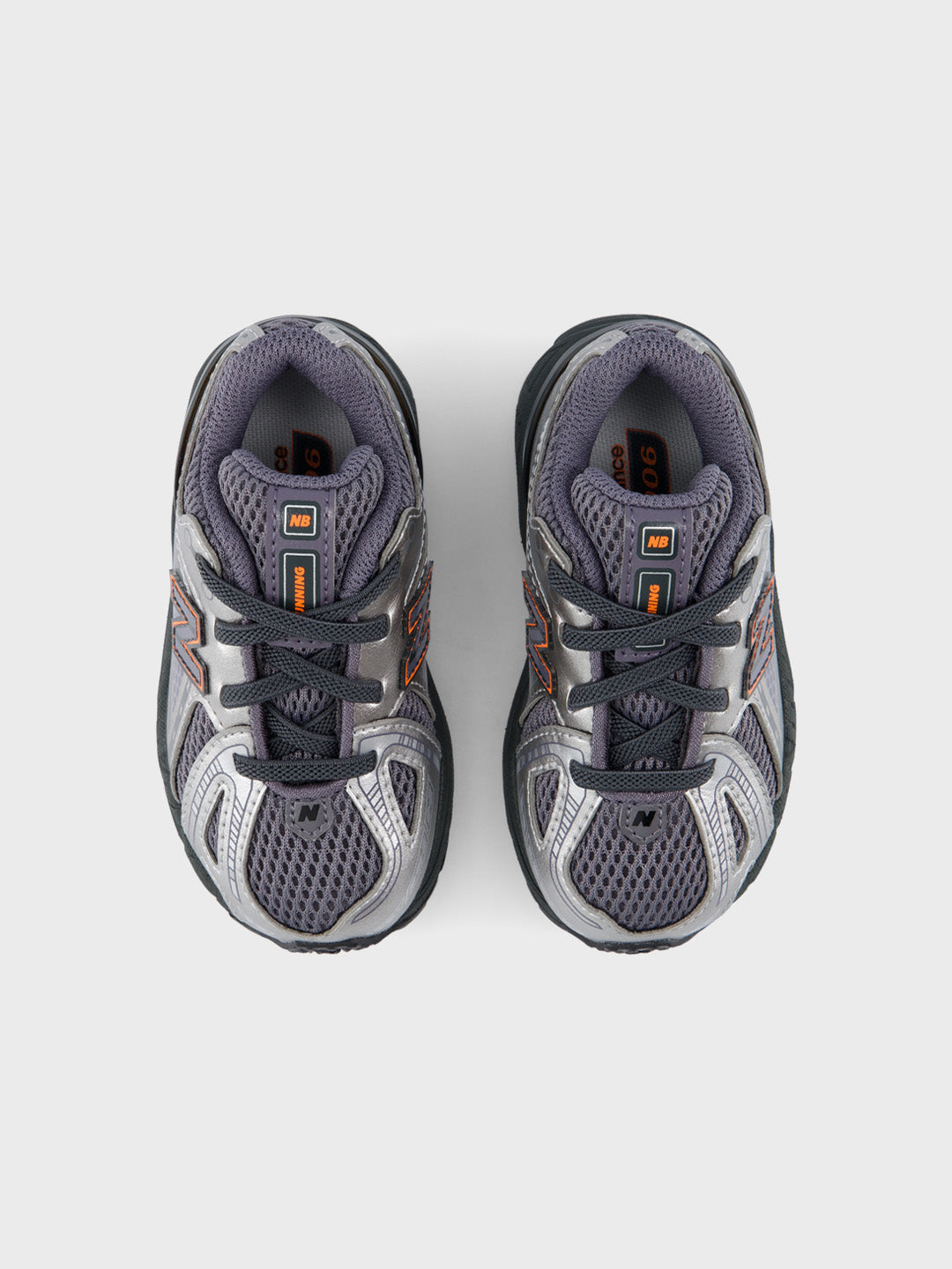 New Balance 1906 Kinderschoenen Castlerock/Blaze Orange – I19063W0 – bovenkant