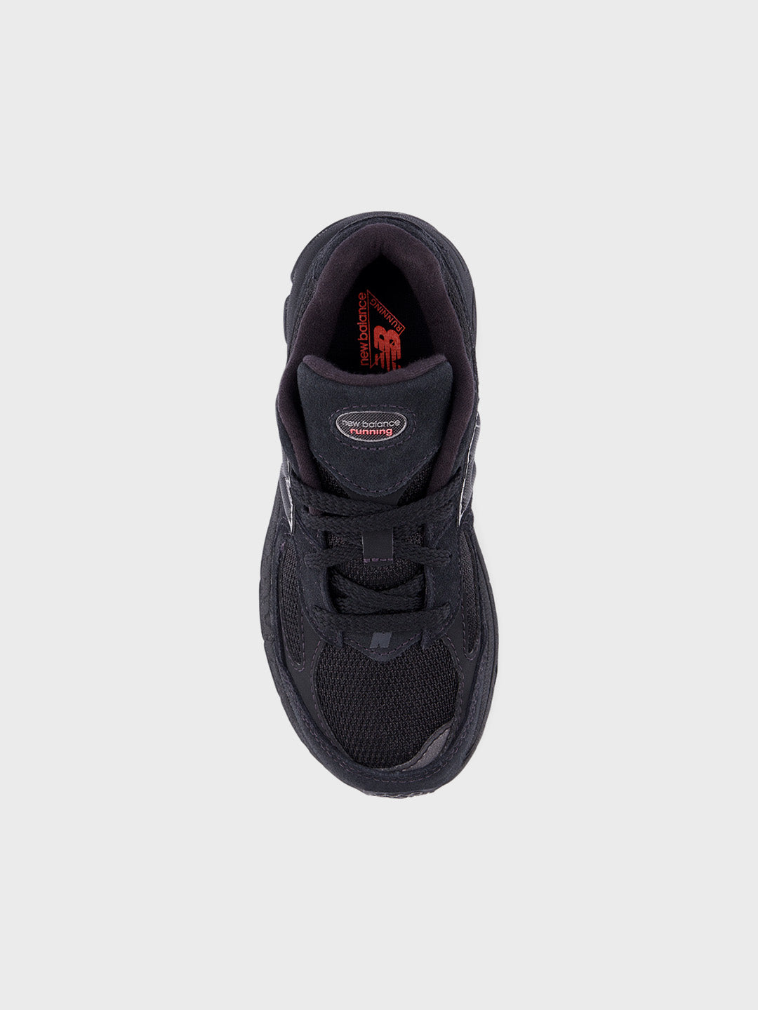 New Balance 2002R (PS) kinderschoenen zwart/red – bovenaanzicht