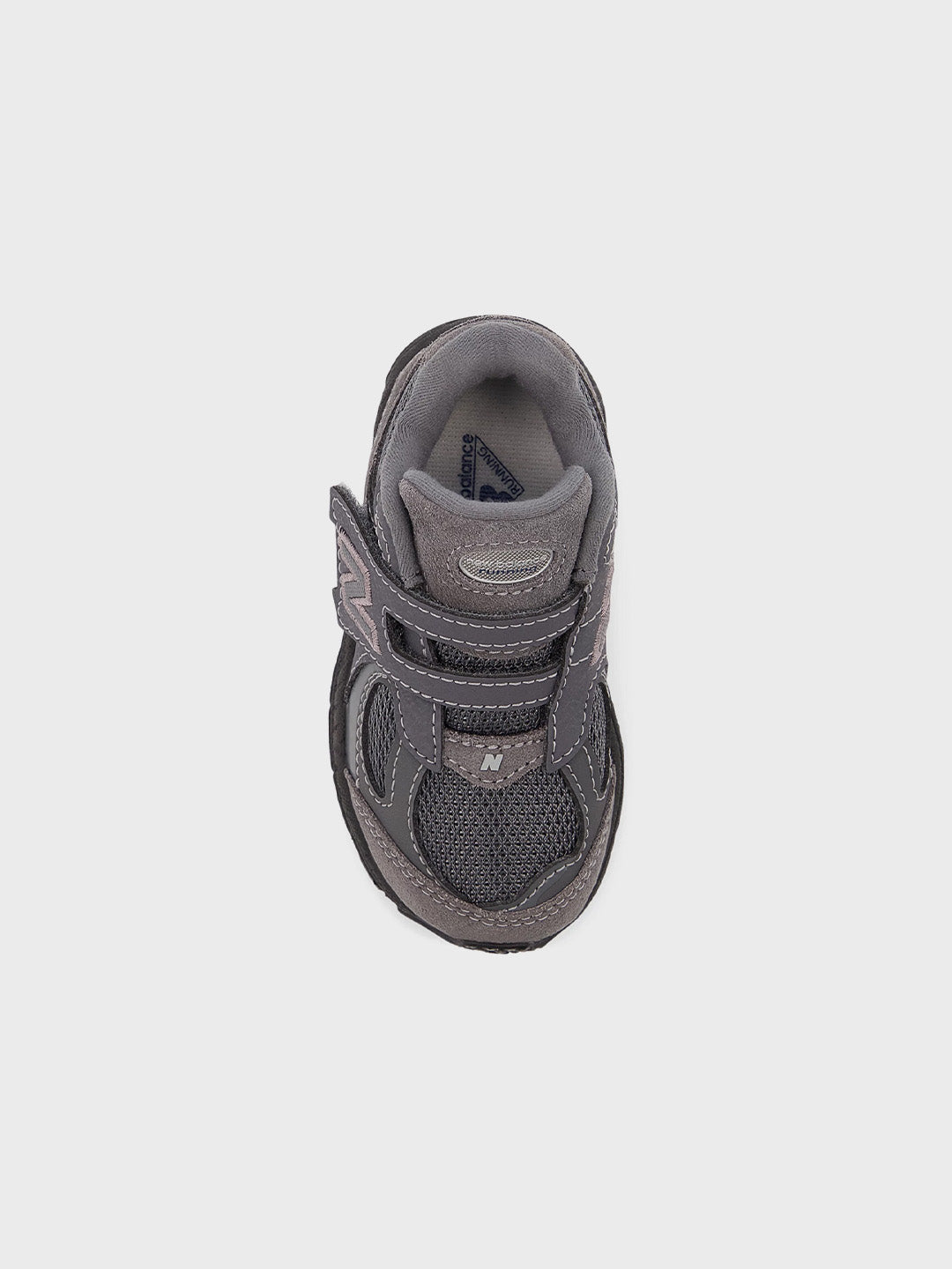 New Balance 2002R (TD) kinderschoenen Castlerock/Black Cement bovenaanzicht