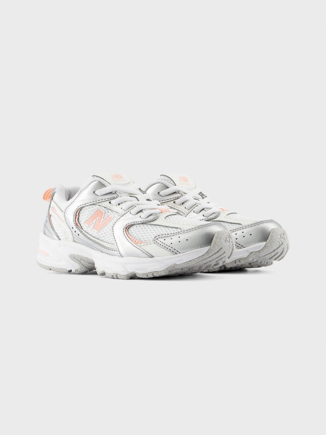 New Balance 530 (PS) Kinderschoenen Silver/Pink Lemonade – P5303ZS – voorkant