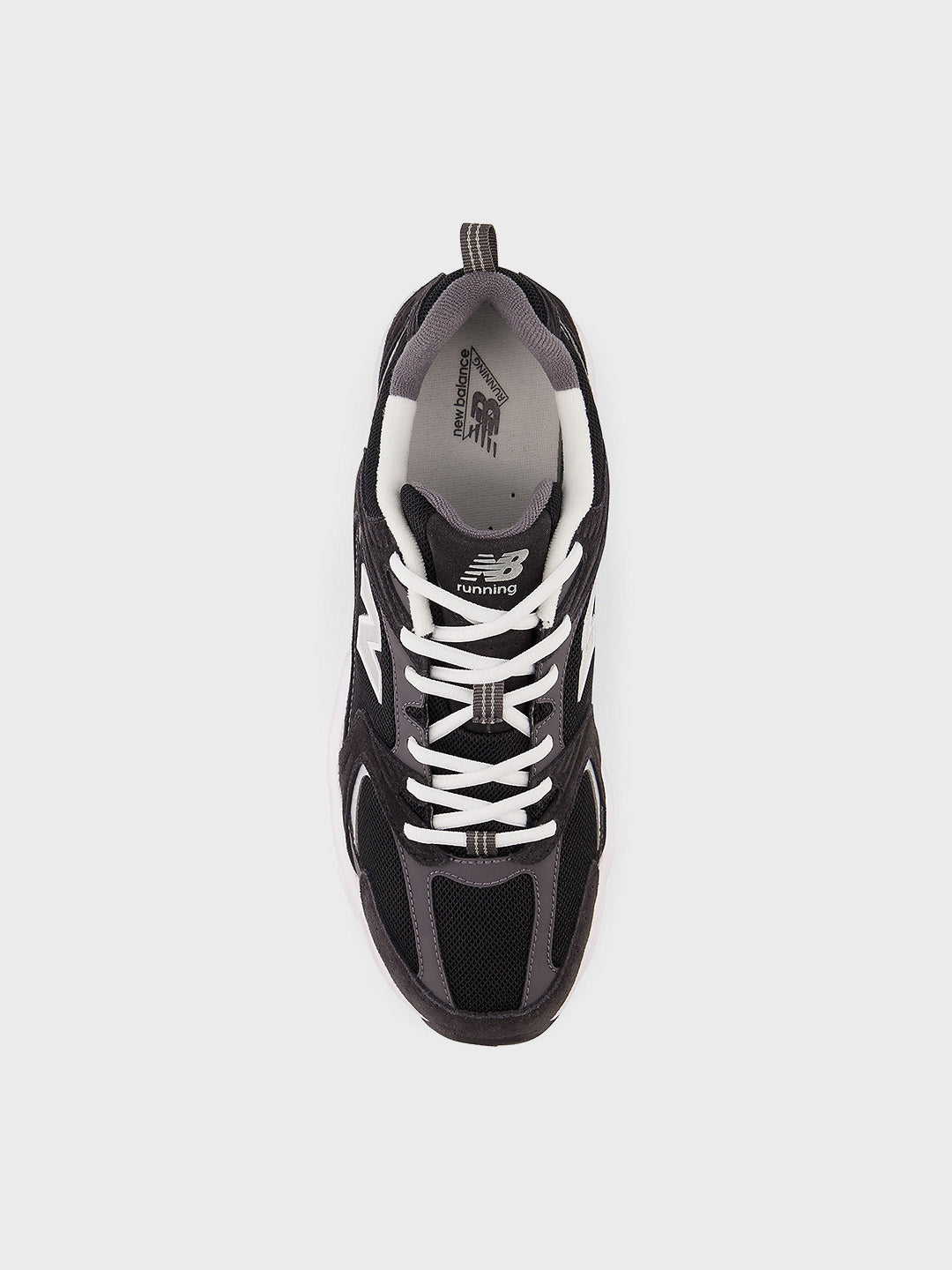 New Balance 530 Sneakers Black/Grey – bovenaanzicht