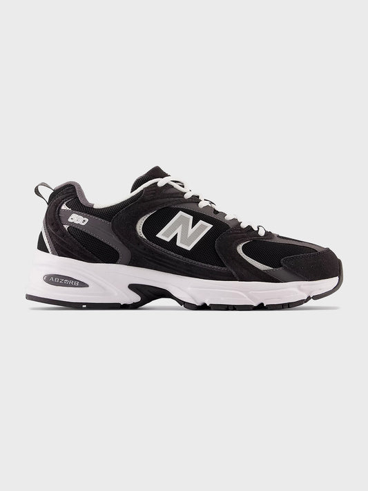 New Balance 530 Sneakers Black/Grey – zijaanzicht
