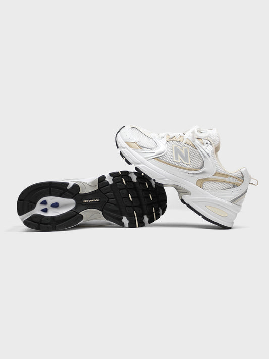 new balance 530 wit beige sneakers