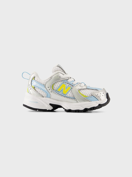 New Balance 530 (TD) Kinderschoenen Silver/Cloud Blue - zijkant