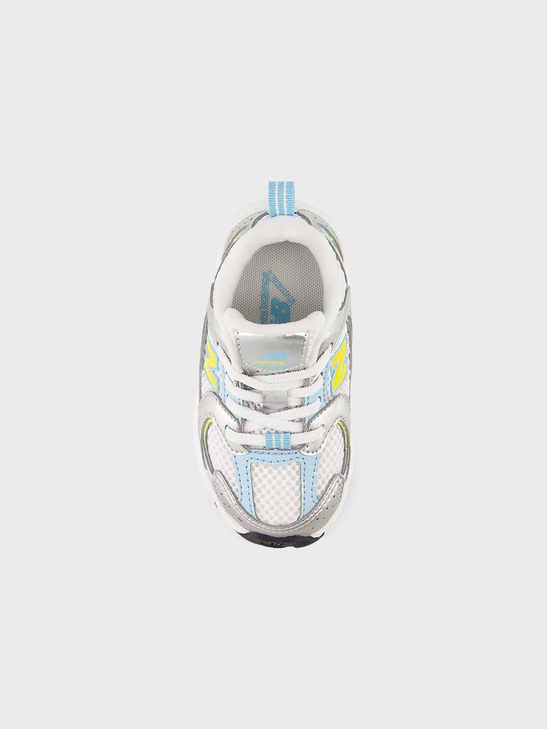 New Balance 530 (TD) Kinderschoenen Silver/Cloud Blue - bovenkant