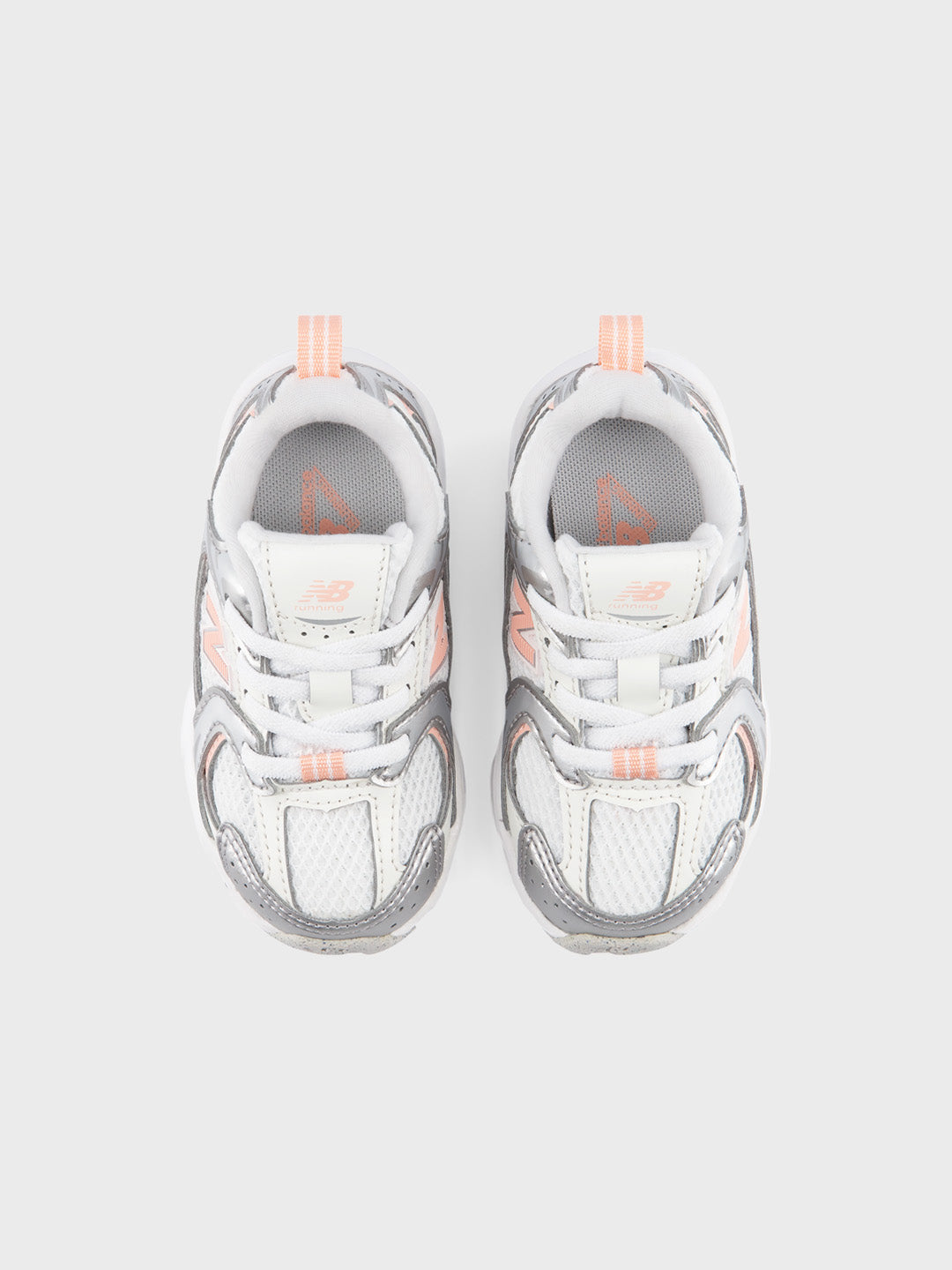 New Balance 530 (TD) Kinderschoenen Silver/Pink Lemonade – I5307ZZ – bovenkant