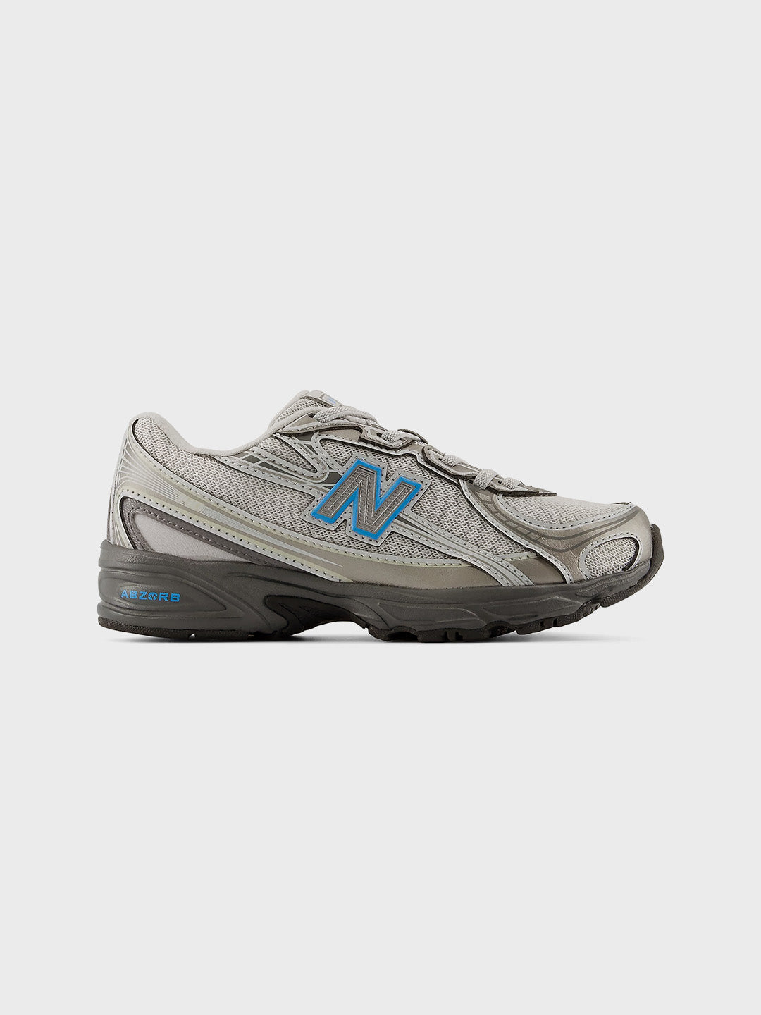 New Balance 740 (PS) Kinderschoenen Dark Silver/Fan Blue - zijkant