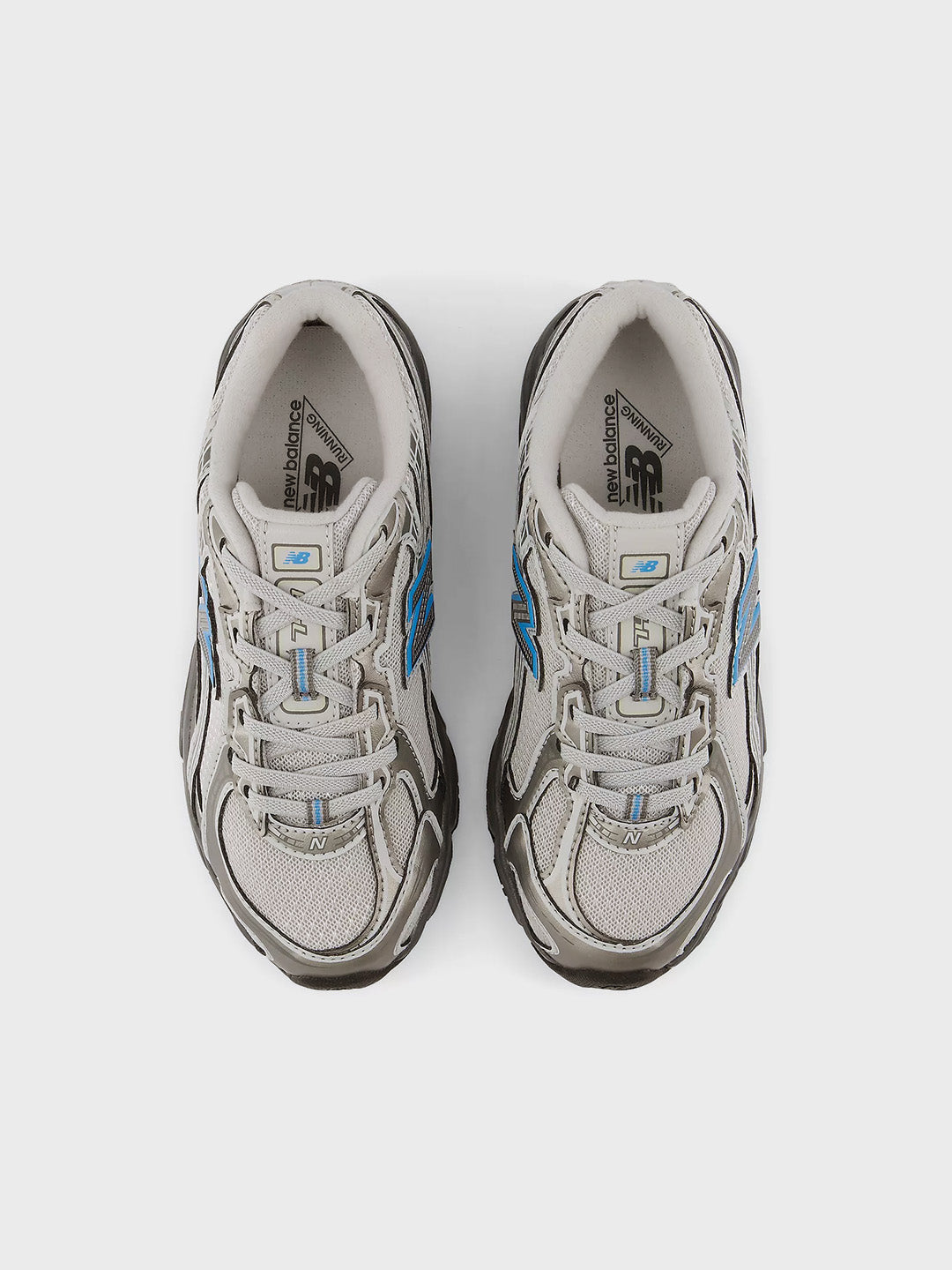 New Balance 740 (PS) Kinderschoenen Dark Silver/Fan Blue - bovenkant