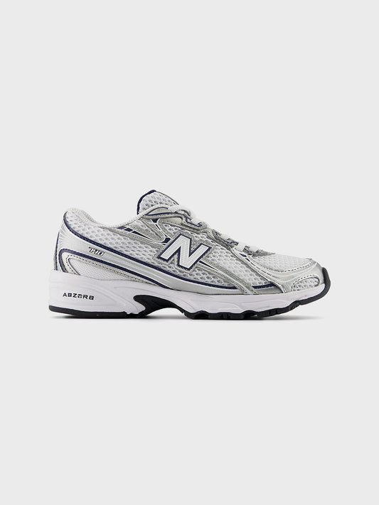 New Balance 740 PS Kinderschoenen White Navy – zijkant