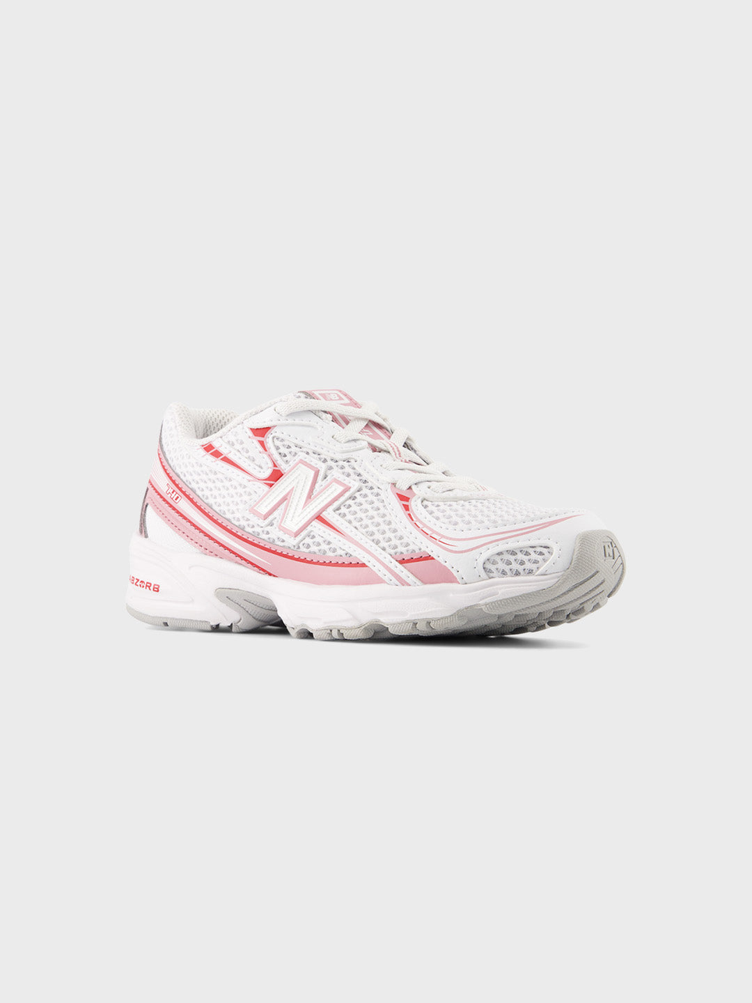 New Balance 740 (PS) Kinderschoenen White/Pink Taffy - schuin vooraanzicht