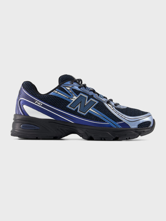 New Balance 740 sneakers Shoreline Blue zijaanzicht