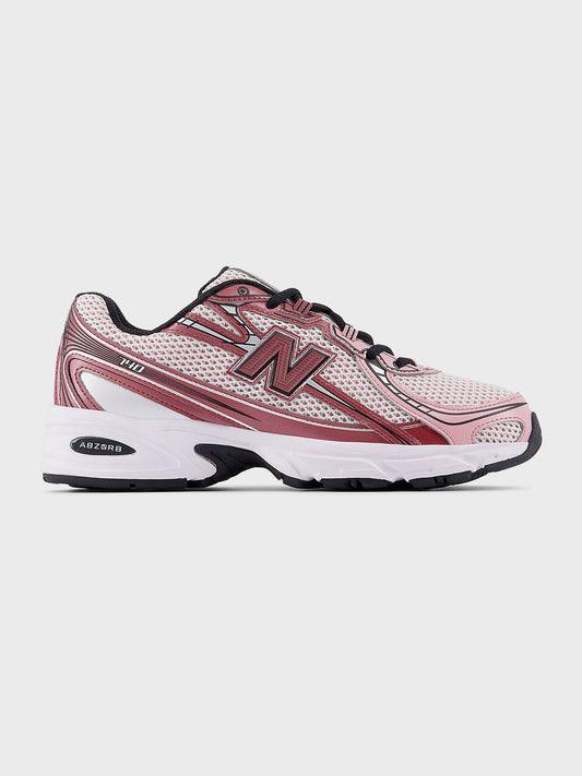 New Balance 740 Sneakers Washed Burgundy (U740PG2) - zijkant
