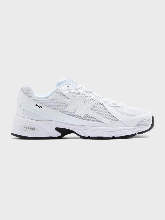 New Balance 740 White sneaker – U740WW2 - zijaanzicht