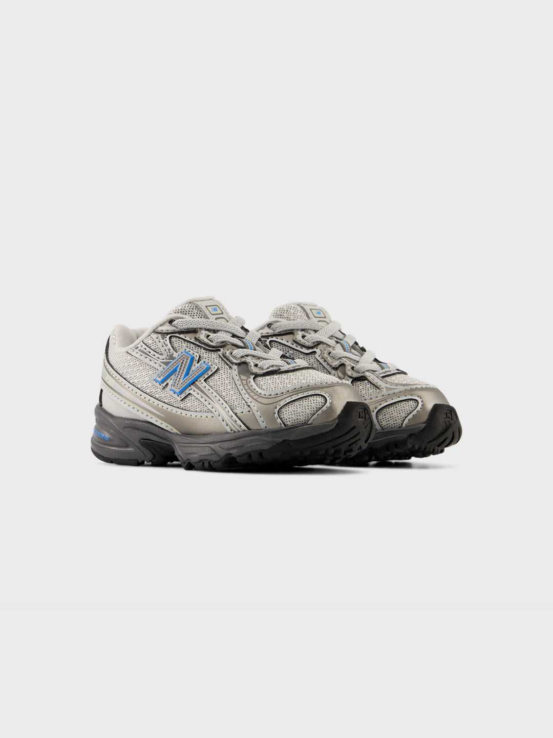 New Balance 740 (TD) Kinderschoenen Dark Silver/Fan Blue - voorkant